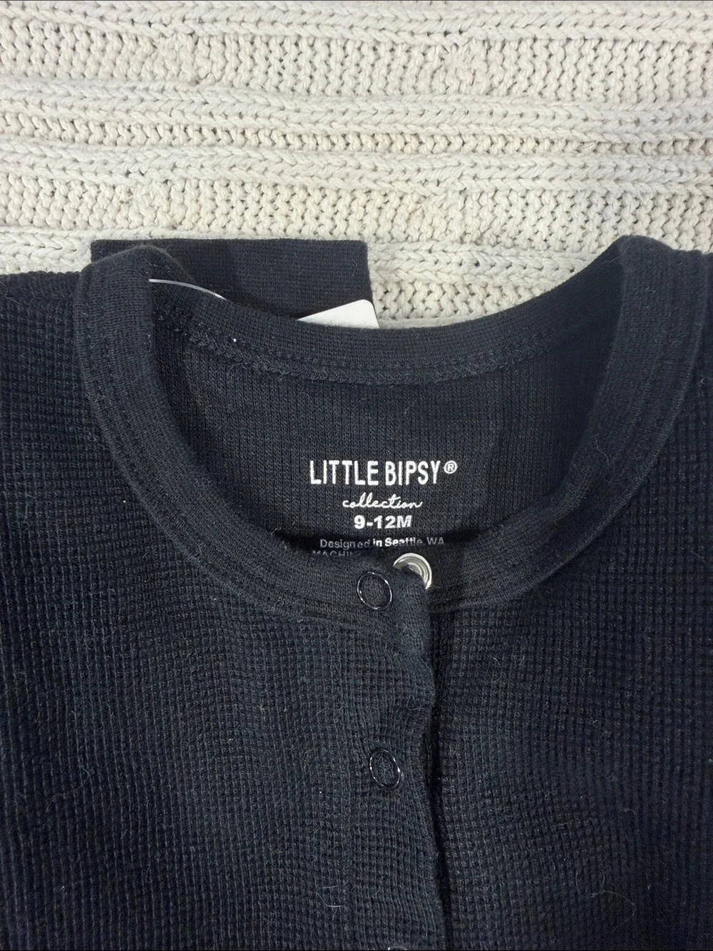 Little Bipsy Waffle-Knit thermal outfit bundle
